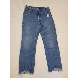 Vtg LEVI'S 501 "BIG E" Jeans Women's Sz 28x24 Distressed Jeans